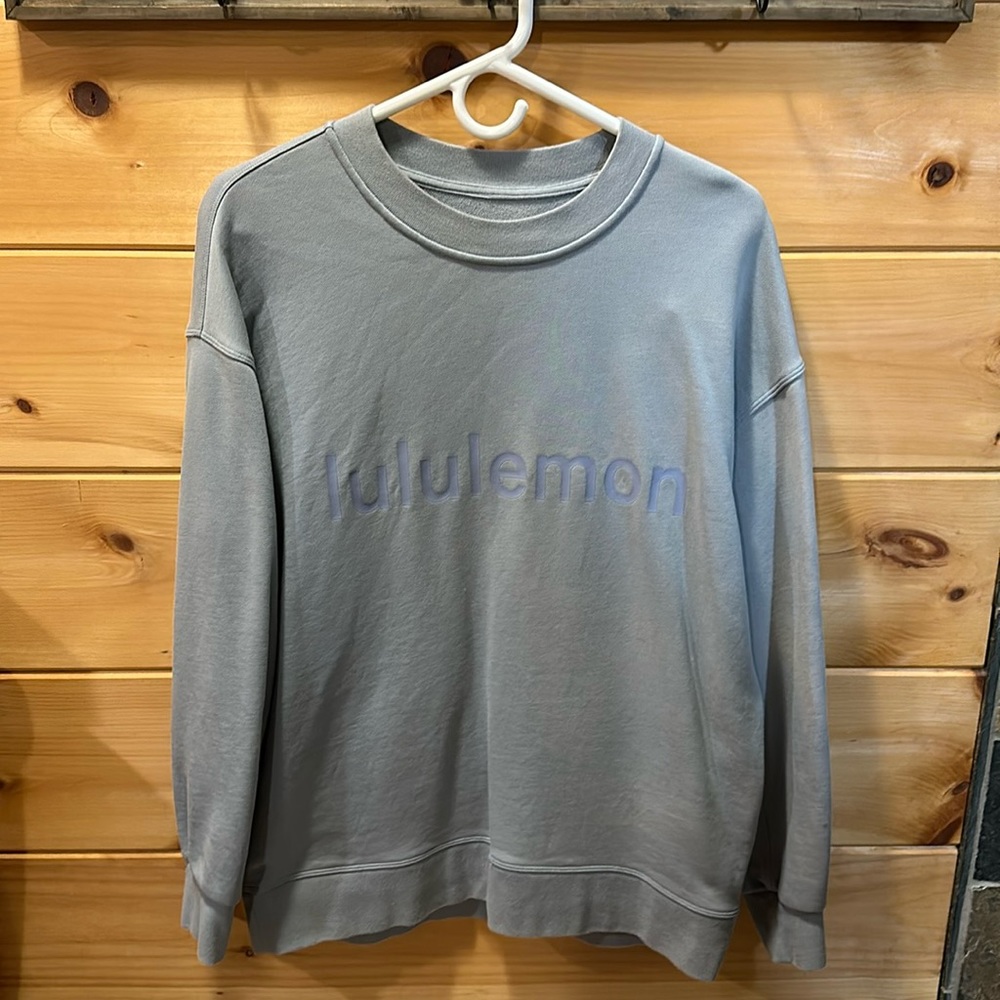 Perfectly oversized crew  graphic size 4 color cramberry